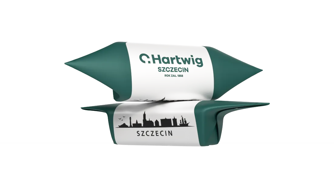 Krówki firmowe z logo spedycji Hartwig
