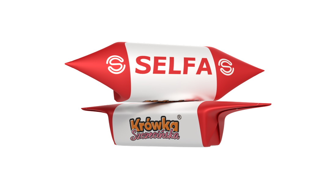 Krówki firmowe z logo SELFA Grzejnictwo Elektryczne — gadżet reklamowy